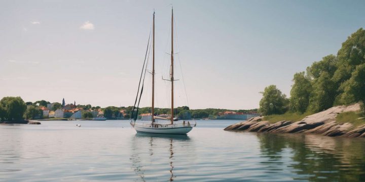 Segla genom historisk skärgård på Karlskrona kanal